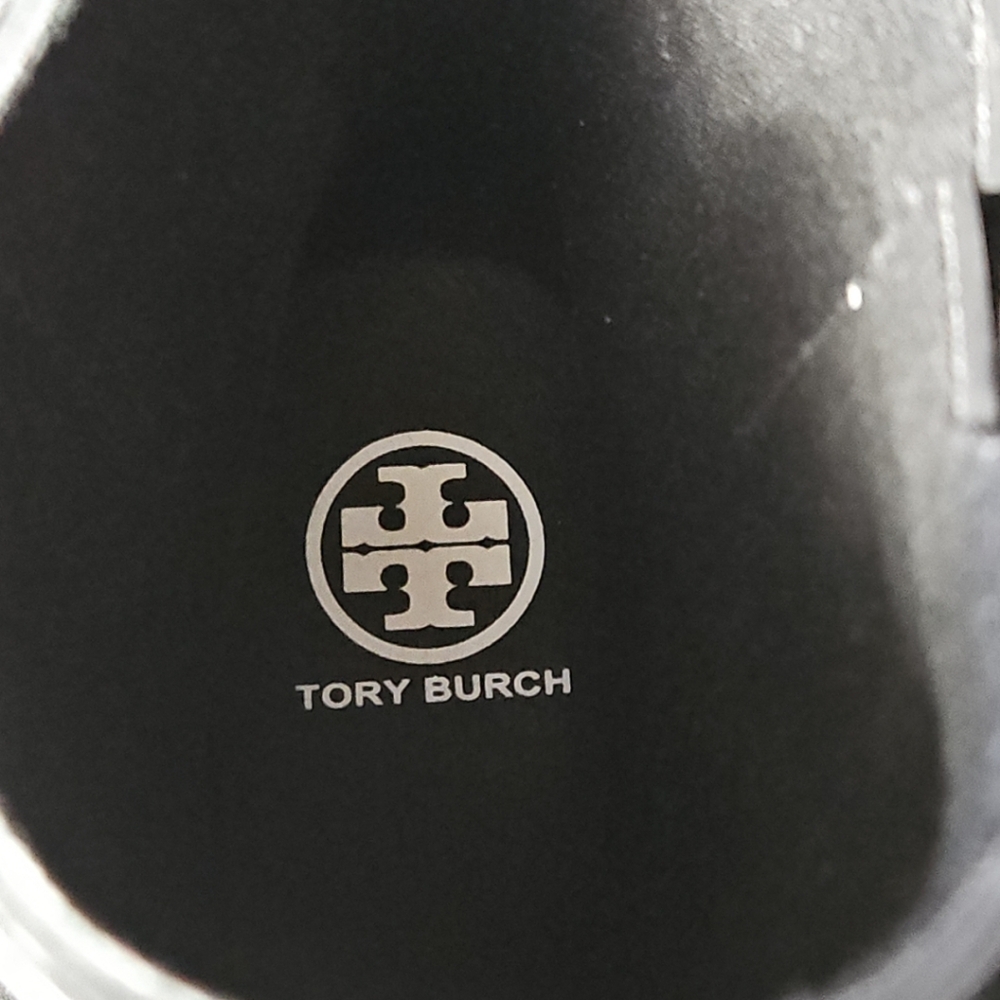 TORY BURCH Women's Foul Weather Black Rubber Rain Boots 7US Size NEW - Picture 6 of 9